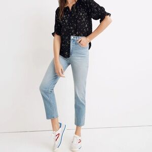 {{madewell}} Classic Straight Jeans in Meadowland Wash